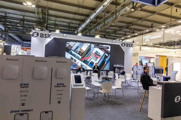BSK Zephyr and Zephyr Mini room ventilators with BSK Connect app at MCE 2026