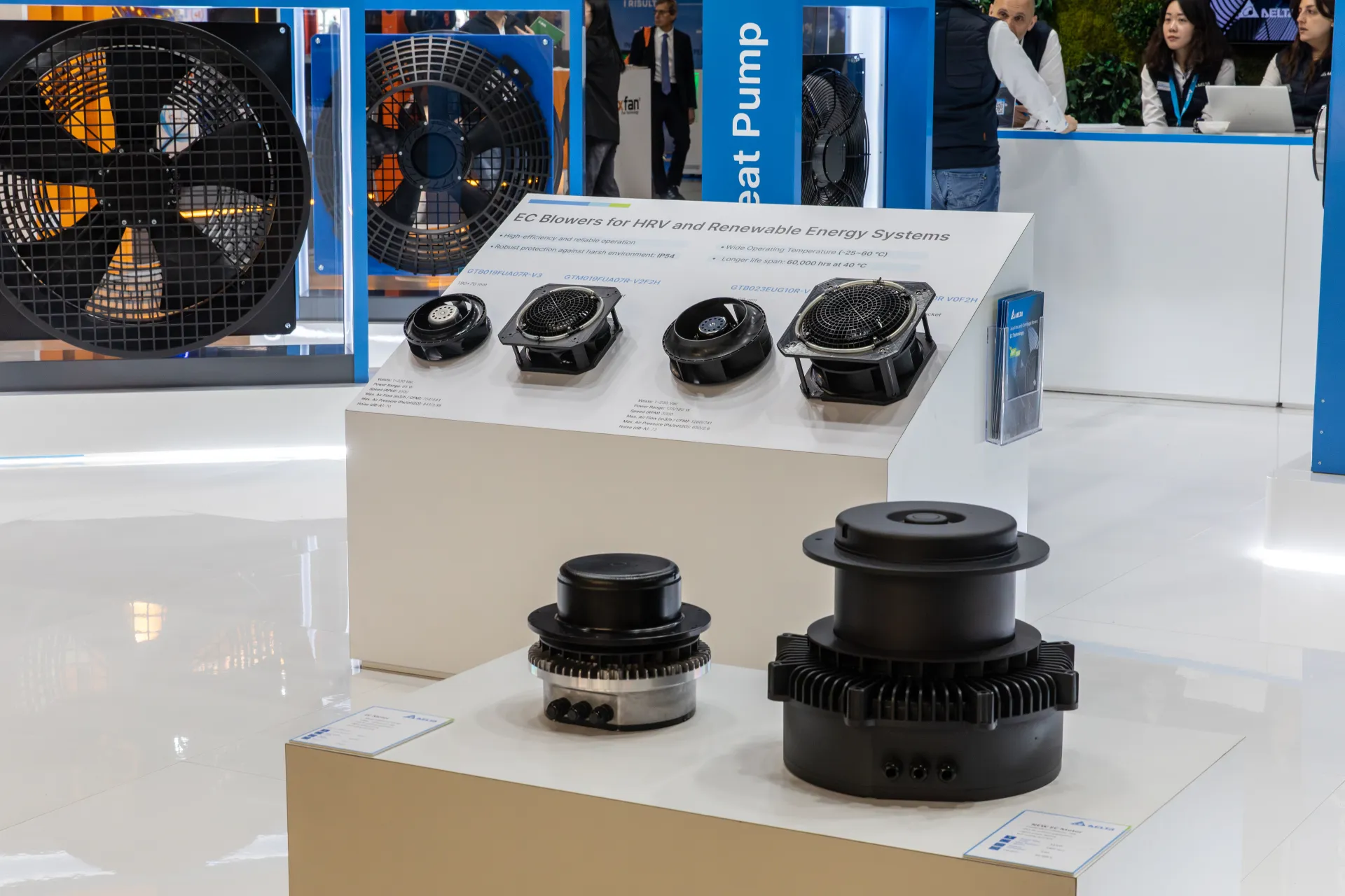 Delta EC blowers for HRV and renewable energy systems and EC motors at MCE 2026
