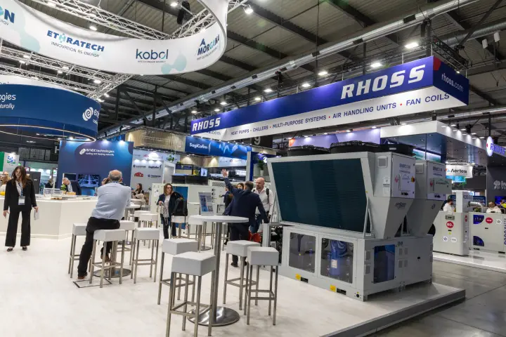 Emicon Everest chillers at Enex Technologies stand, Rhoss stand behind at MCE 2026