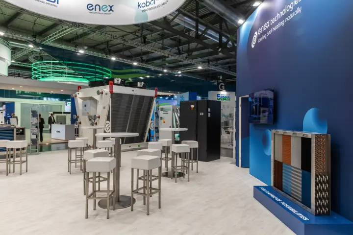 Enex Technologies coil samples display and dry cooler