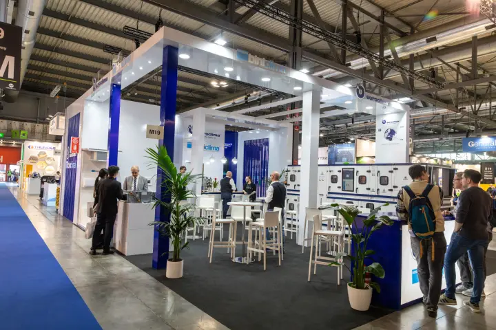 Euroclima and Biniclima stand with modular air handling units at MCE 2026