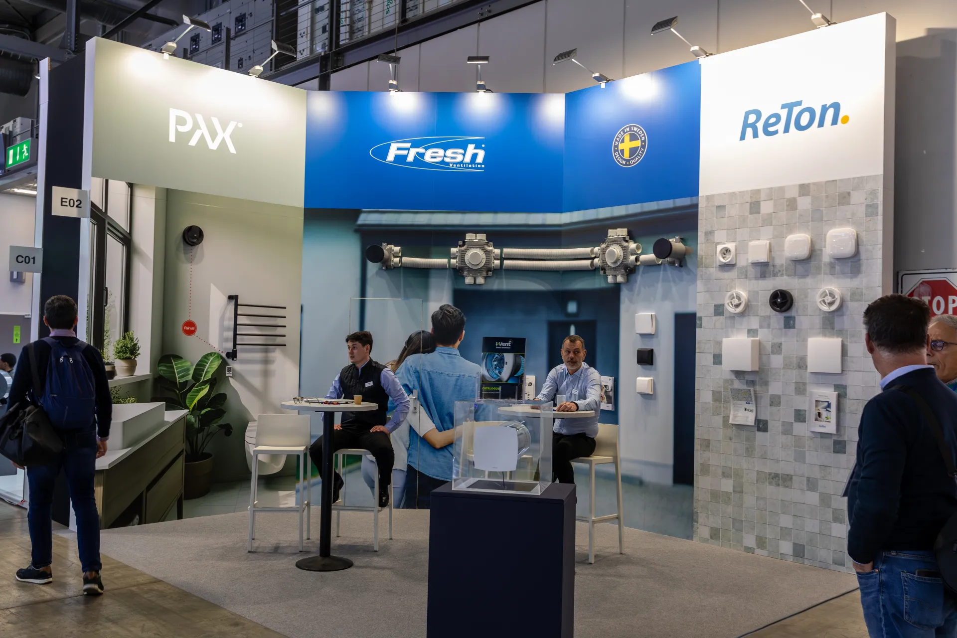 Fresh Ventilation stand with PAX and ReTon bathroom ventilation at MCE 2026