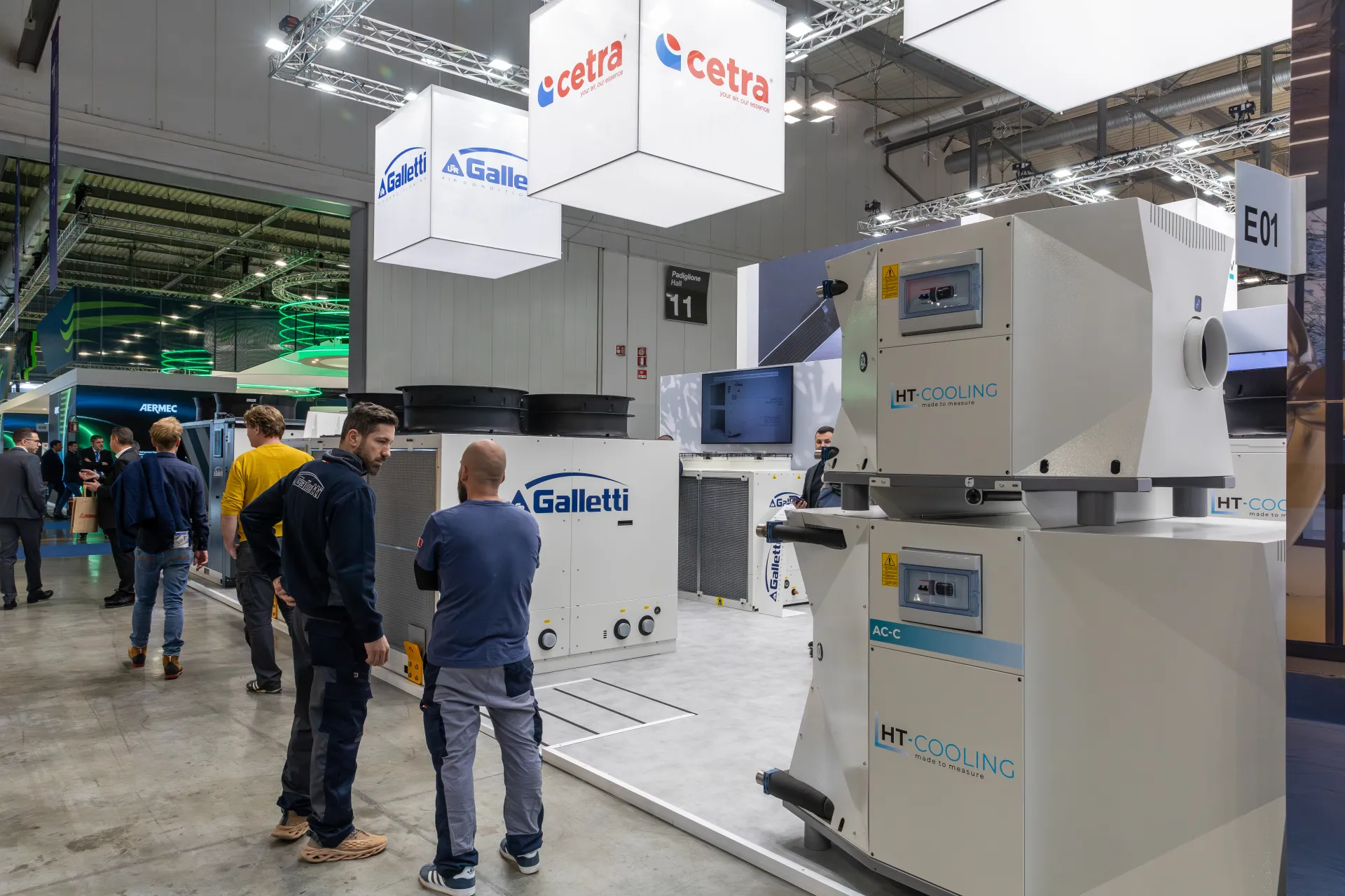 HT-Cooling AC-C units at the front of the Galletti stand at MCE 2026