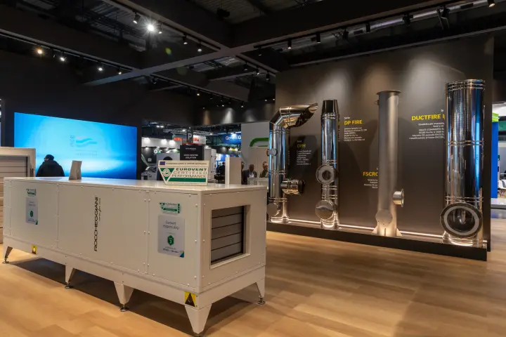 Roccheggiani Eurovent hygienic AHU and DP Fire / Ductfire flue systems at MCE 2026