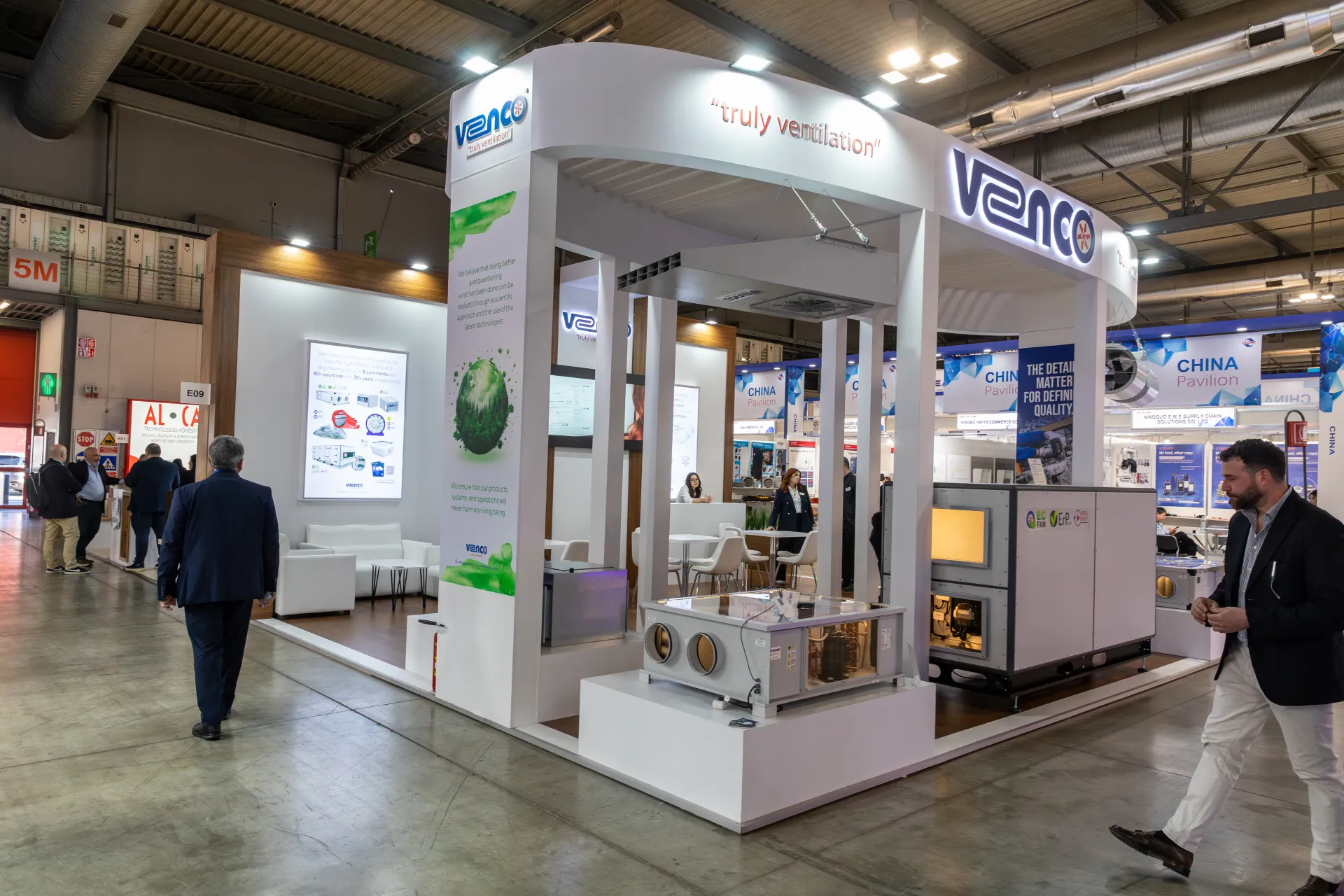 Venco "truly ventilation" stand with heat recovery and AHU units at MCE 2026