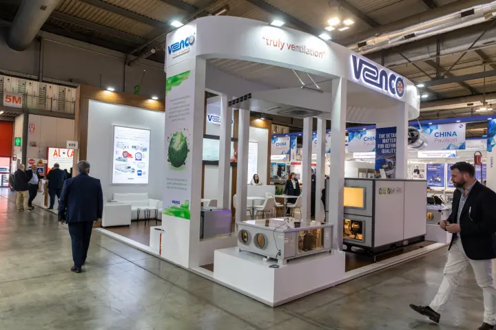Venco "truly ventilation" stand with heat recovery and AHU units at MCE 2026