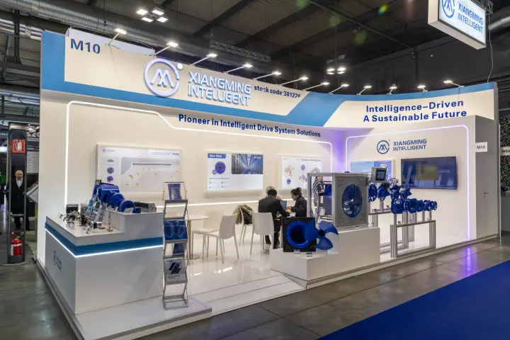Xiangming Intelligent stand with EC fans and drive system solutions at MCE 2026