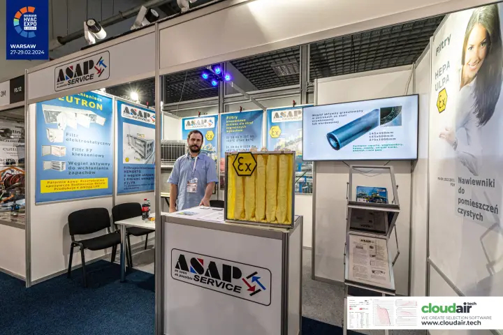 ASAP Service counter with Ex pocket filter and carbon cartridge screen