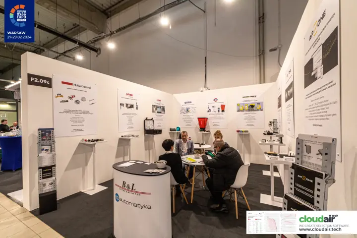 B&L International and AP Automatyka stand with HVAC measurement devices at Warsaw HVAC Expo 2024