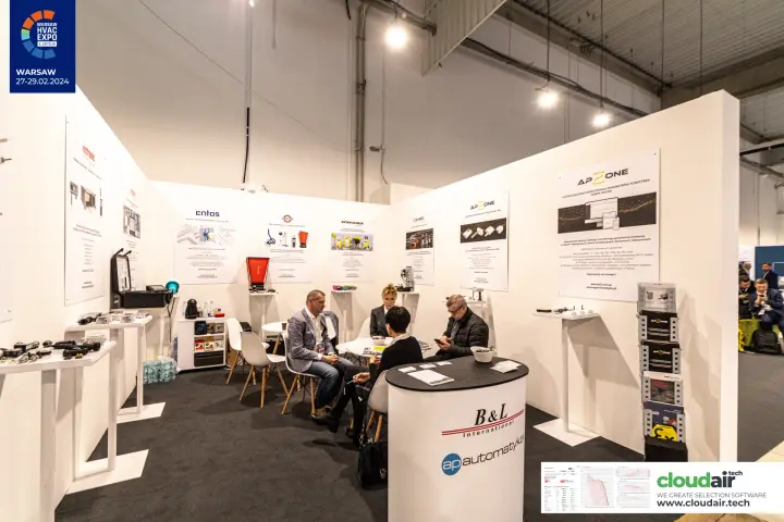 B&L International and AP Automatyka stand with sensors, actuators and APZONE monitoring at Warsaw HVAC Expo 2024