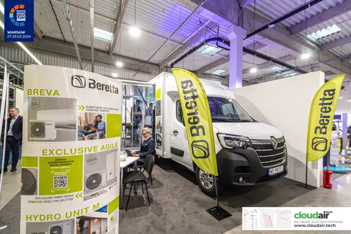 Beretta Breva, Exclusive Agile and Hydro Unit M roll-up by the showroom van