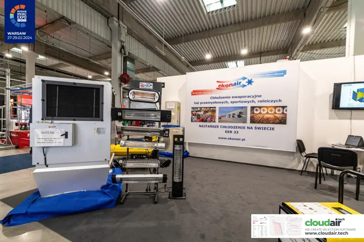 Ekonair AirTS DK-1 heating-cooling unit with infrared heaters