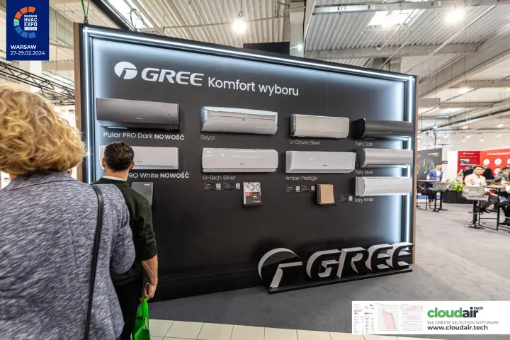 Gree 'Komfort wyboru' wall of split air conditioner indoor units