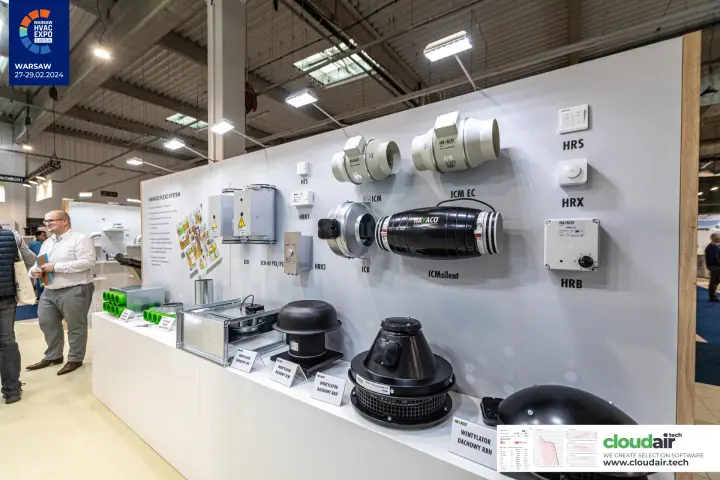Havaco fan range: ICM inline fans, roof fans and speed controllers at Warsaw HVAC Expo 2024
