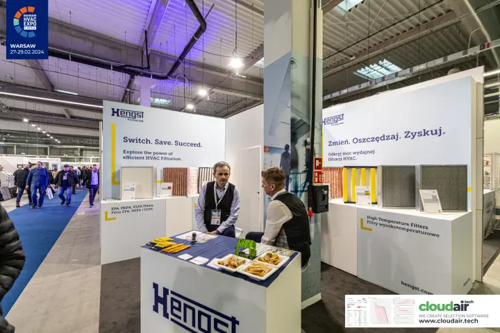Hengst Filtration stand with EPA, HEPA, ULPA and high-temperature filters