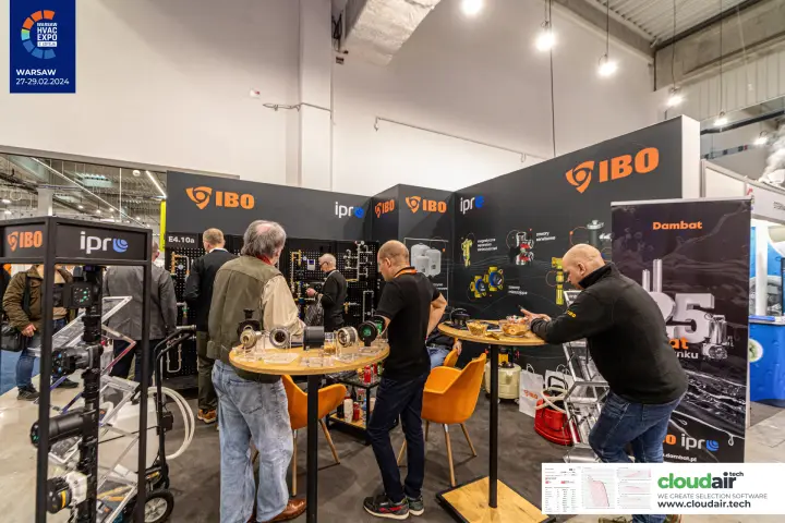 IBO and Ipro stand busy with visitors at the hydronic component boards at Warsaw HVAC Expo 2024