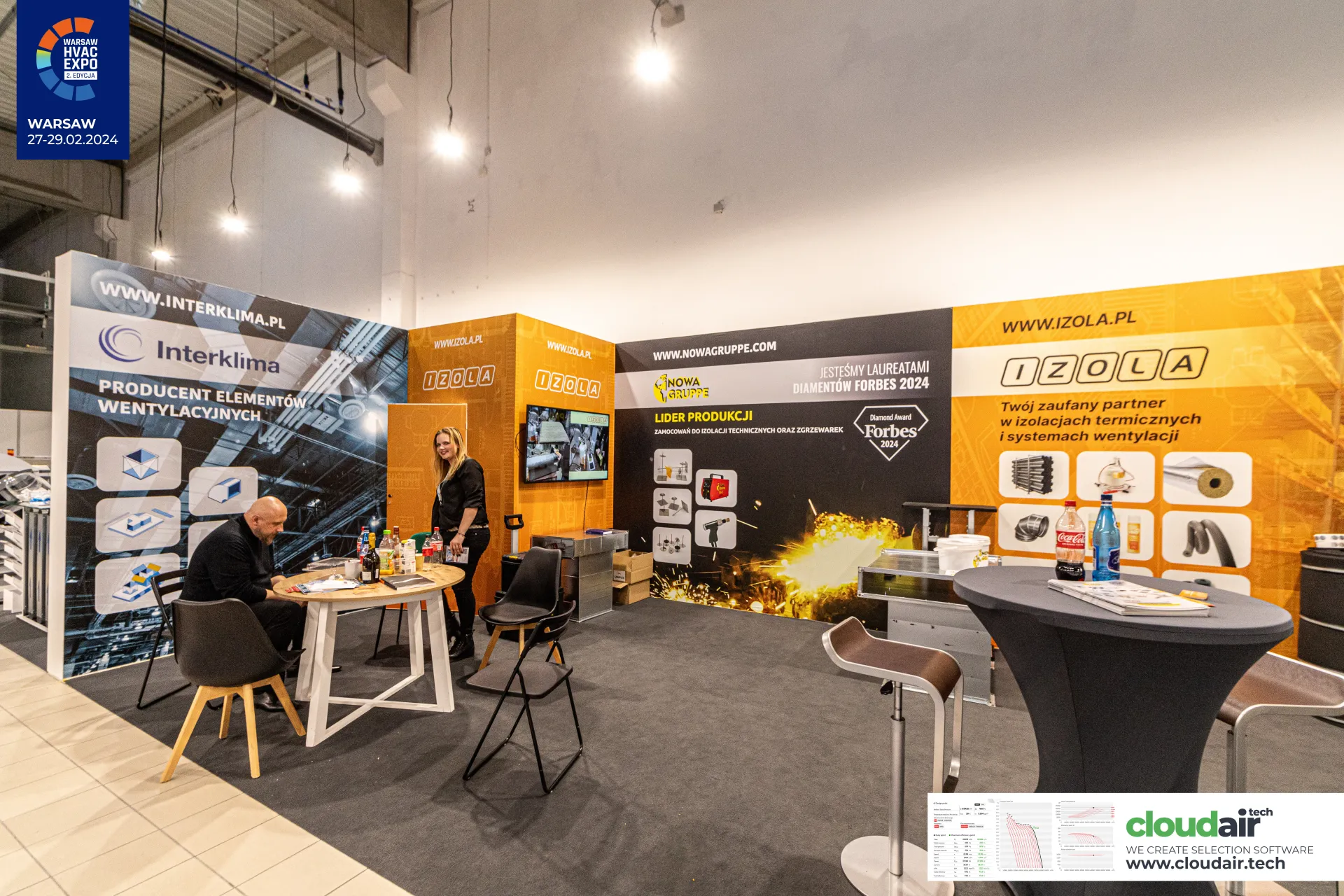 Izola insulation wall and Nowa Gruppe Forbes Diamonds 2024 panel at Warsaw HVAC Expo 2024