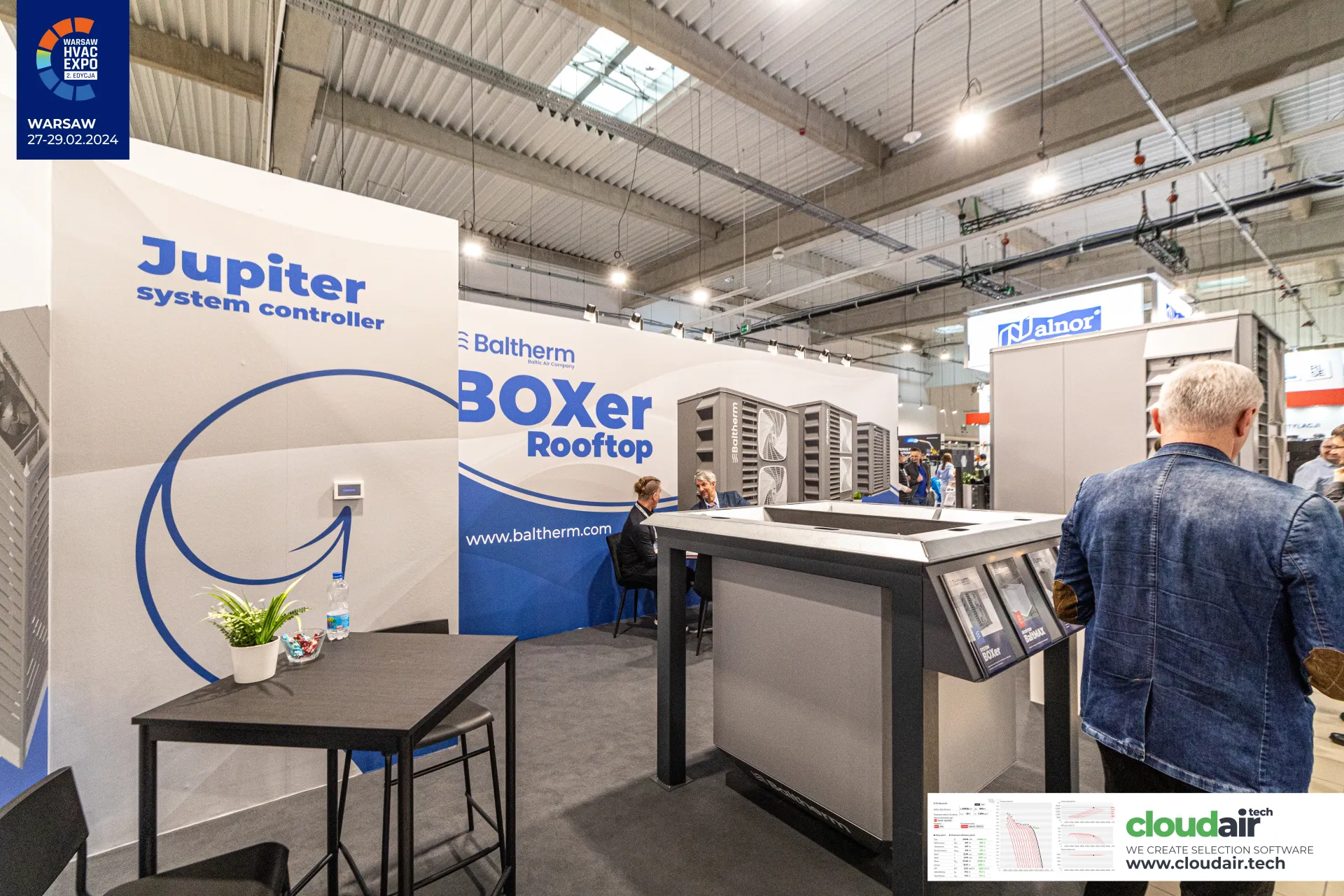 Jupiter system controller wall and BOXer Rooftop units at Baltherm at Warsaw HVAC Expo 2024
