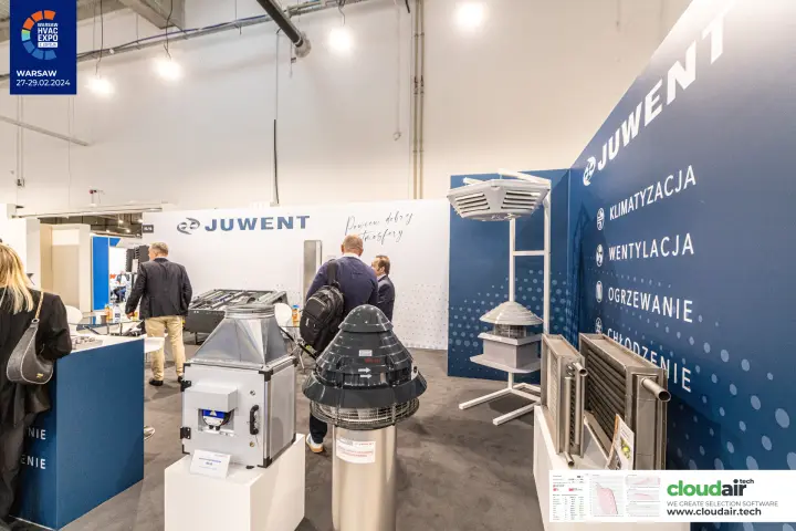 Juwent roof fans, box fan and heating coils in front of the navy services wall