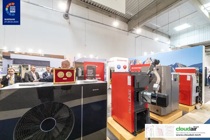 Kolton heat pump with PellUnix and PellSmart pellet boilers at Warsaw HVAC Expo 2024