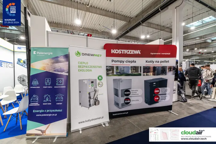 Kostrzewa, Drewmet and Polenergia roll-ups for heat pumps and pellet boilers