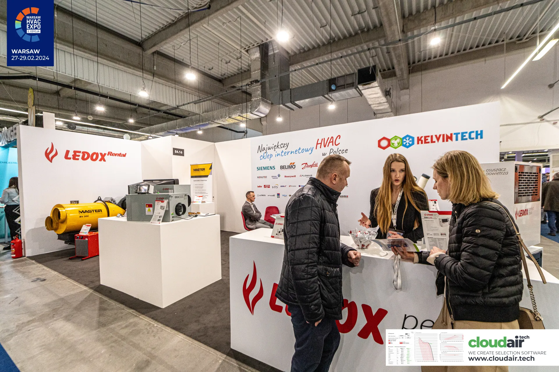 Ledox counter and Master BV 500 heater at the Kelvintech stand at Warsaw HVAC Expo 2024