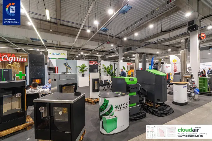 MCE boiler and Defro cooking range in the Strefa Ognia zone at Warsaw HVAC Expo 2024
