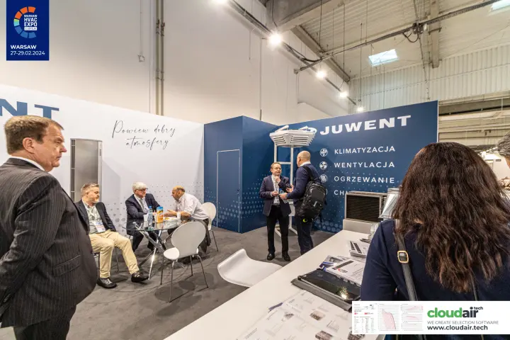 Meeting area on the Juwent stand beside the navy services wall