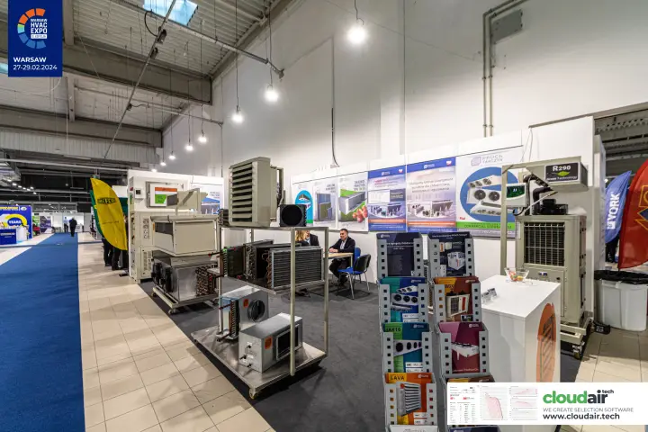 PPUCh Tarczyn stand with unit coolers, heat exchangers and brochure racks