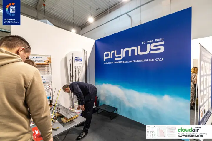 Prymus stand with copper pipes and brazing materials for refrigeration at Warsaw HVAC Expo 2024