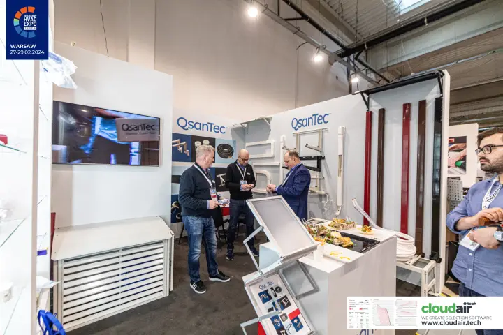 QsanTec wall of AC brackets, line covers and an outdoor unit cover