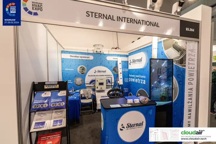 Sternal International shell-scheme stand for air humidification systems