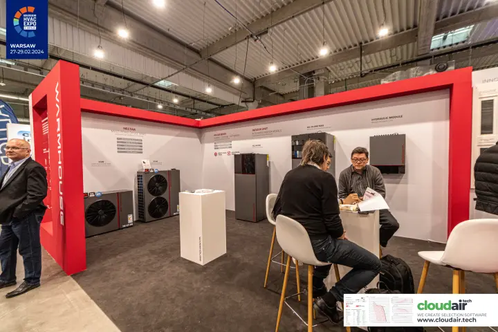 Warmhouse product wall from Nectar heat pumps to a wall-hung hydraulic module