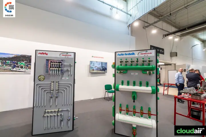 Aquatechnik safety and fusio-technik pipe system display boards