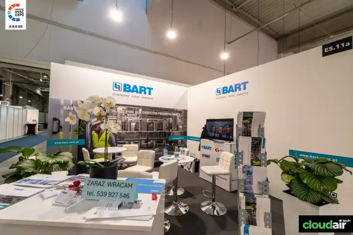 BART corner stand for industrial HVAC installations at Warsaw HVAC Expo 2026