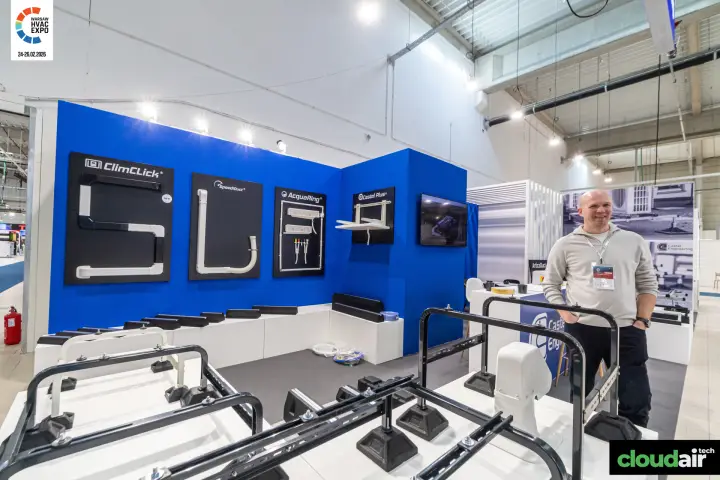 Castel Engineering stand with ClimClick and SpeediDuct panels