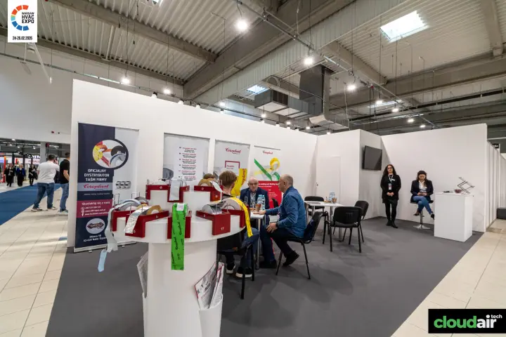 Coroplast tape display at the Willi Tapes stand