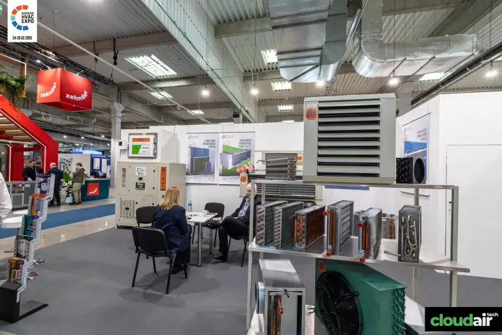 Finned heat exchangers, unit heater and CO2 refrigeration unit on display