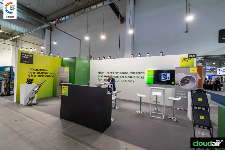Hoyer VMS Group stand for HVAC motors and automation at Warsaw HVAC Expo 2026