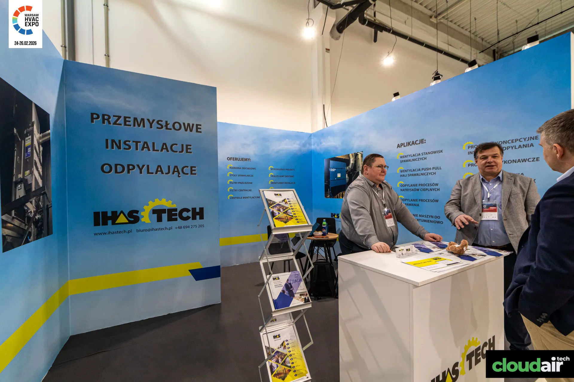 IHAS Tech stand for industrial dust extraction systems at Warsaw HVAC Expo 2026