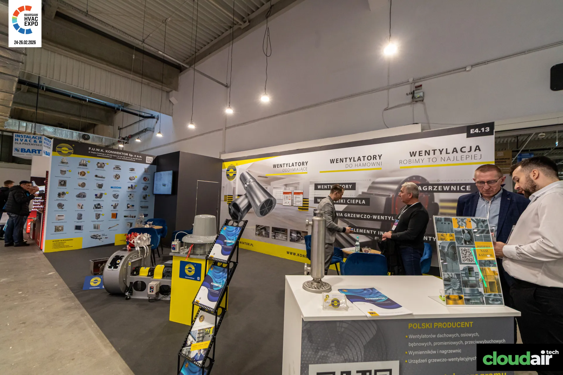Konwektor counter listing roof, axial and centrifugal fans at Warsaw HVAC Expo 2026