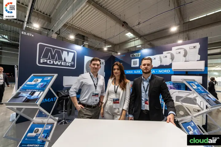 MW Power air conditioning stand with Alfa, Omega and Nord series