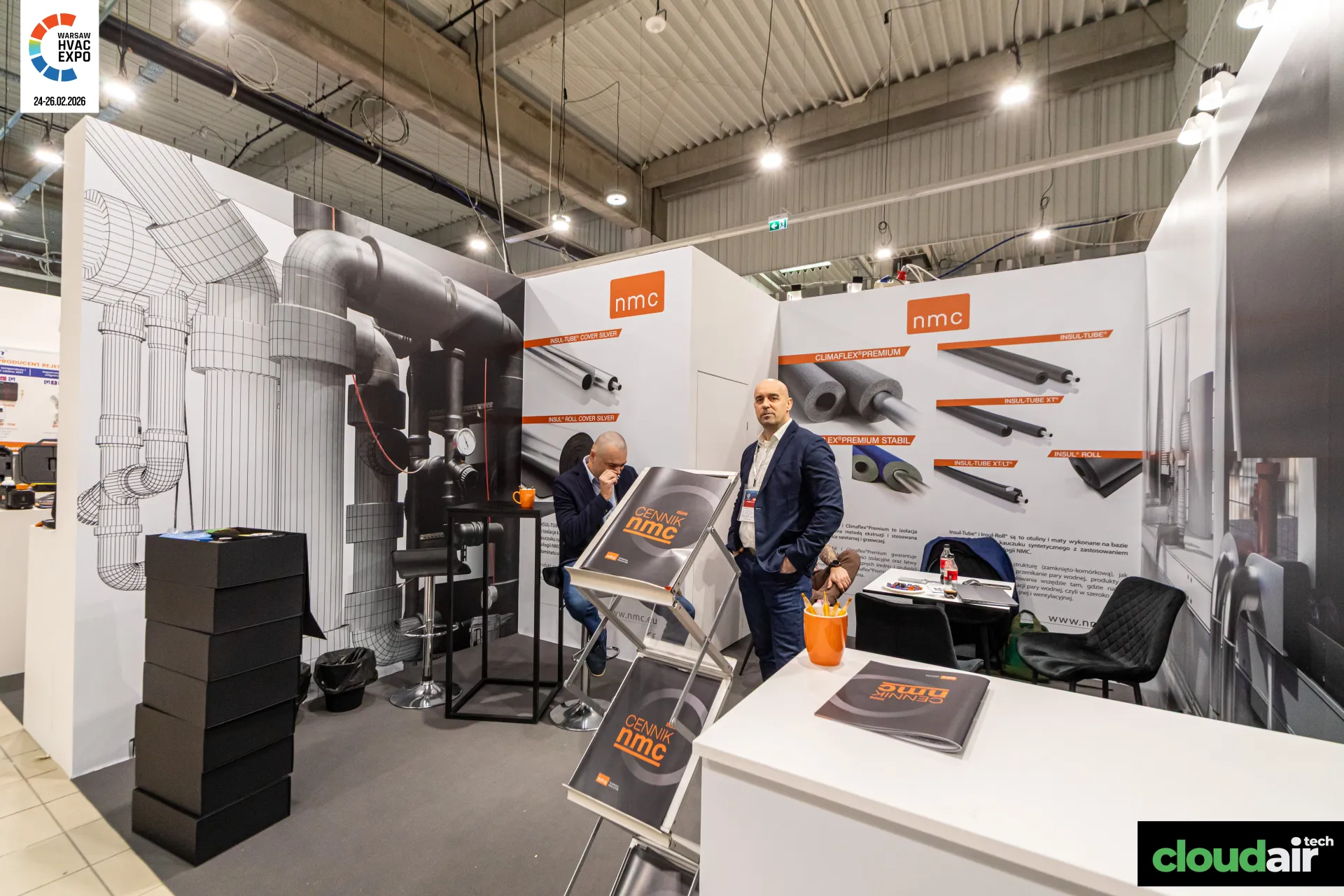 NMC stand with Climaflex and Insul-Tube pipe insulation panels at Warsaw HVAC Expo 2026