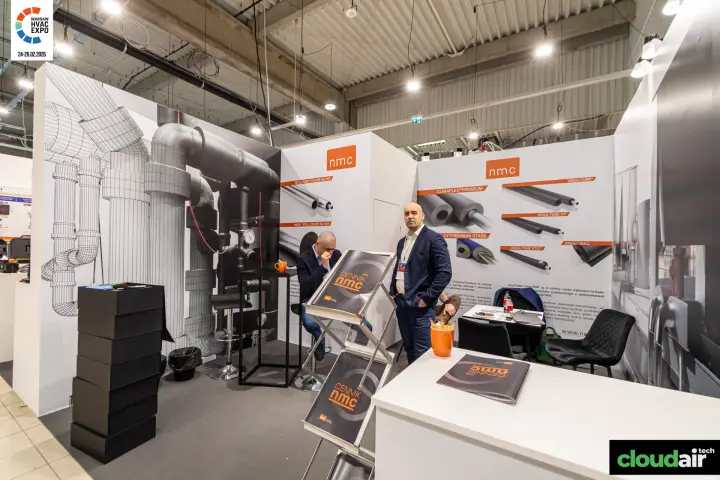 NMC stand with Climaflex and Insul-Tube pipe insulation panels at Warsaw HVAC Expo 2026