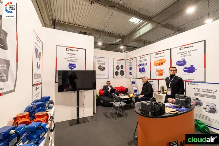Pro-Motor stand with electric motors, vibrators and inverters at Warsaw HVAC Expo 2026