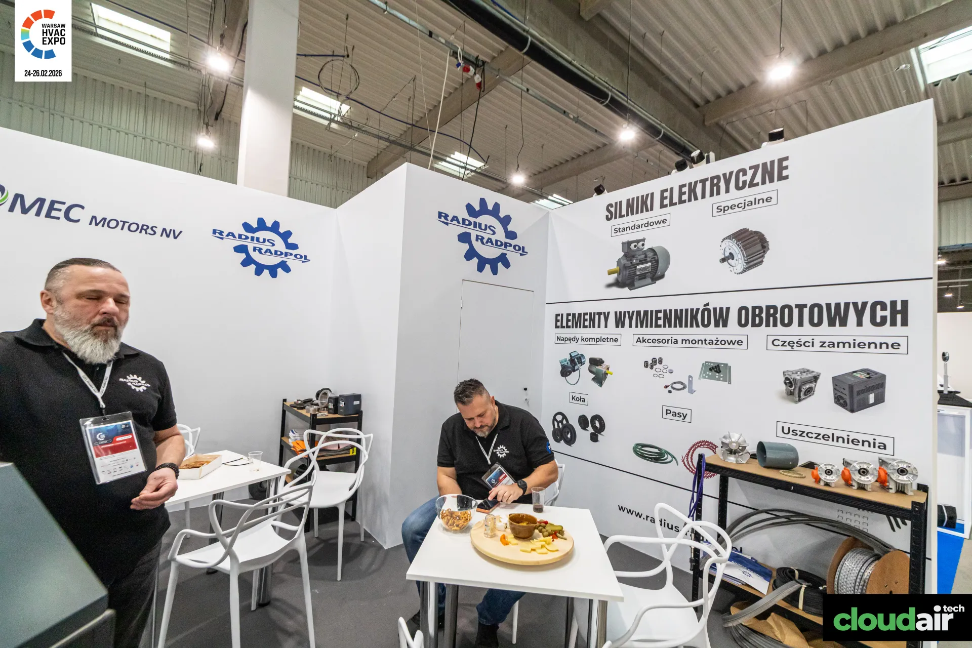 Radius Radpol wall of rotary heat exchanger drives, belts and seals at Warsaw HVAC Expo 2026