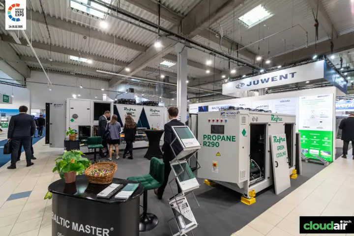 Refra propane R290 refrigeration units with Baltic Master counter at Warsaw HVAC Expo 2026