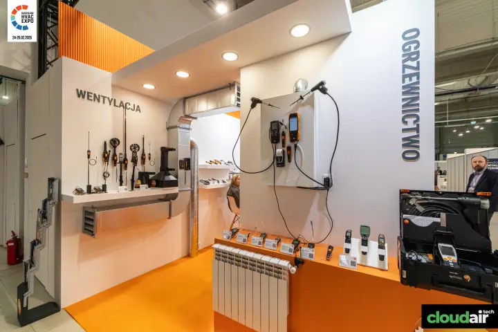 Testo ventilation and heating measurement zones at Warsaw HVAC Expo 2026