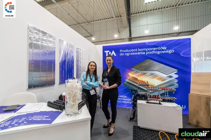 TIA manifolds and foil insulation panels for floor heating at Warsaw HVAC Expo 2026