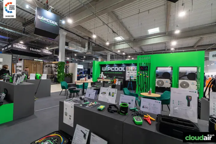 Wipcool display tables with thermal camera, testers and split units